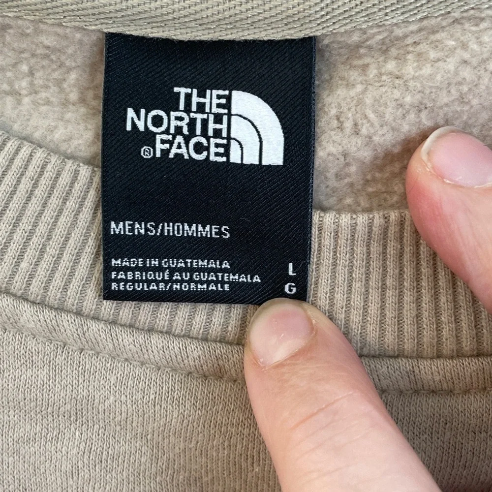 The North Face Men's Beige Crewneck Sweater Size Large